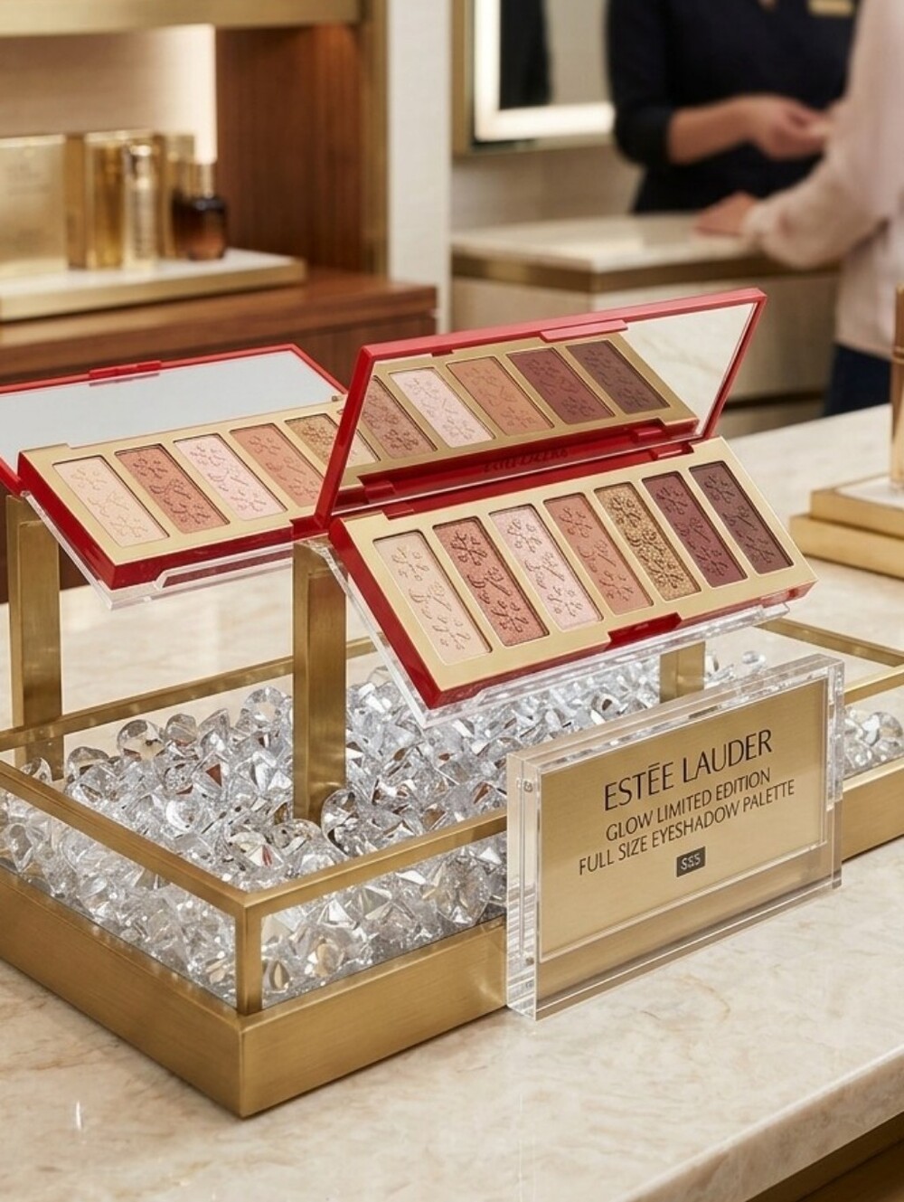 New Estee Lauder Glow Limited Edition Full Size Eyeshadow Palette With Mirror - Picture 3 of 13